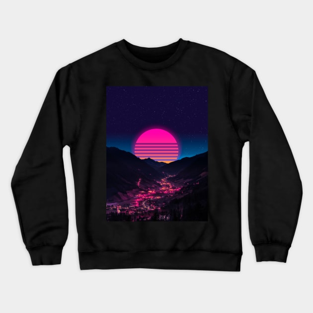 Enchanted town Italy Crewneck Sweatshirt by funglazie